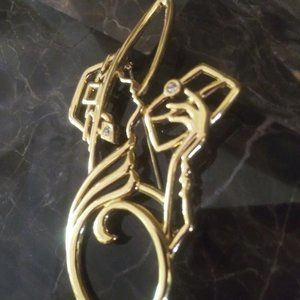 JJ Jonette Artifacts Lady Gillette Pin Brooch